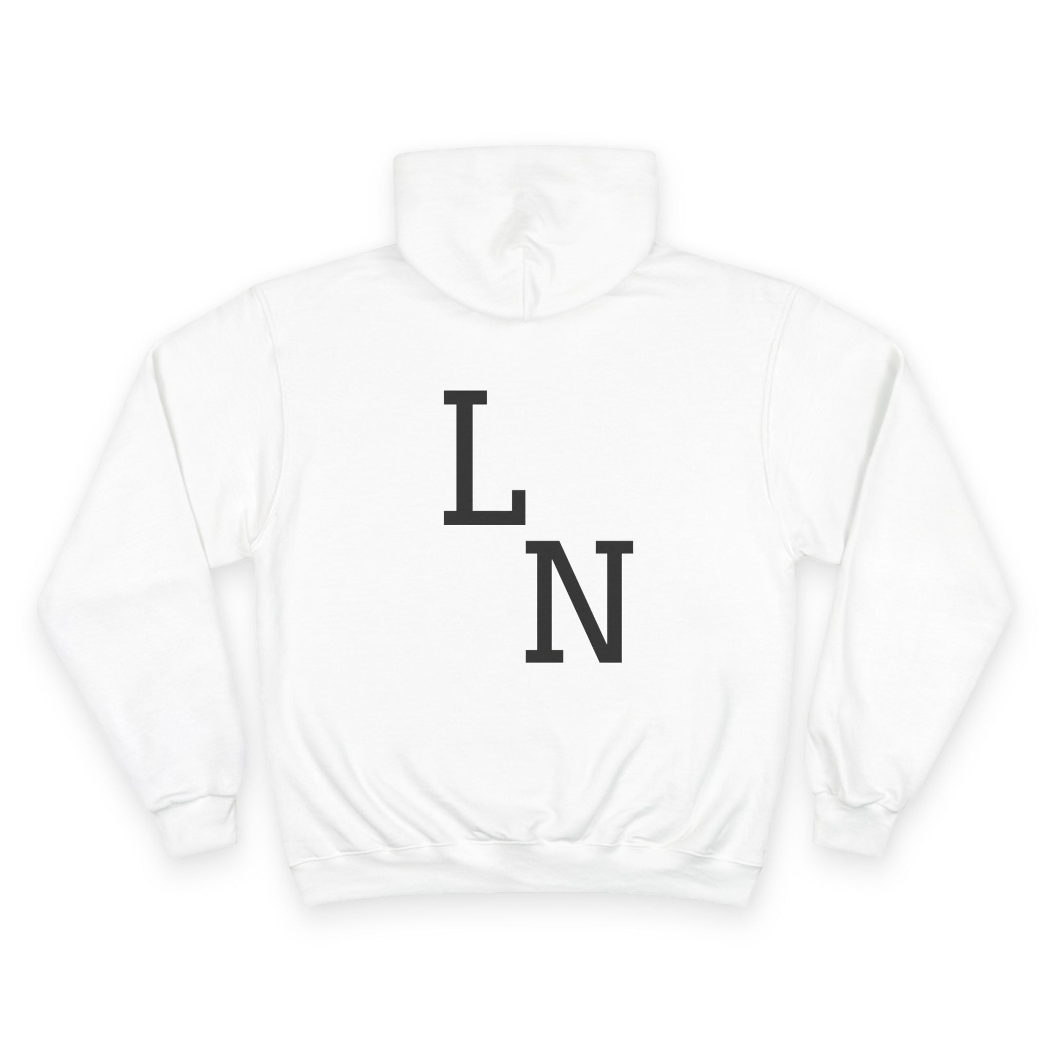 Sweatshirt Hoodie white back VIEW