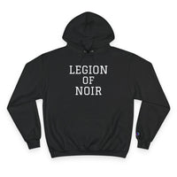 Sweatshirt Hoodie black front VIEW flat