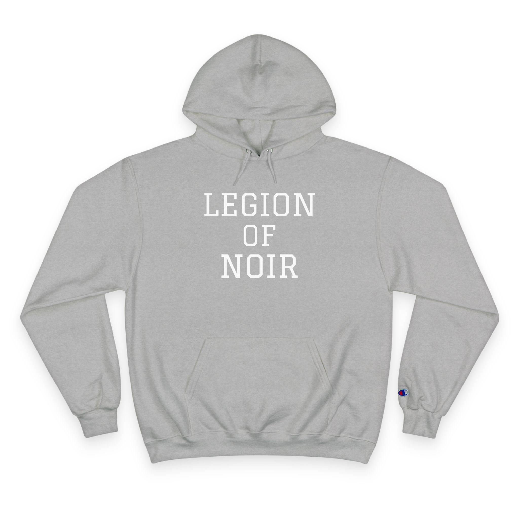 Sweatshirt Hoodie GREY FRONT VIEW FLAT