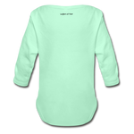 Organic Long Sleeve Baby Bodysuit - light mint