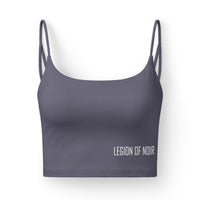 Legion of Noir Luxe Crop Bra — Women's Strappy Athletic Bra