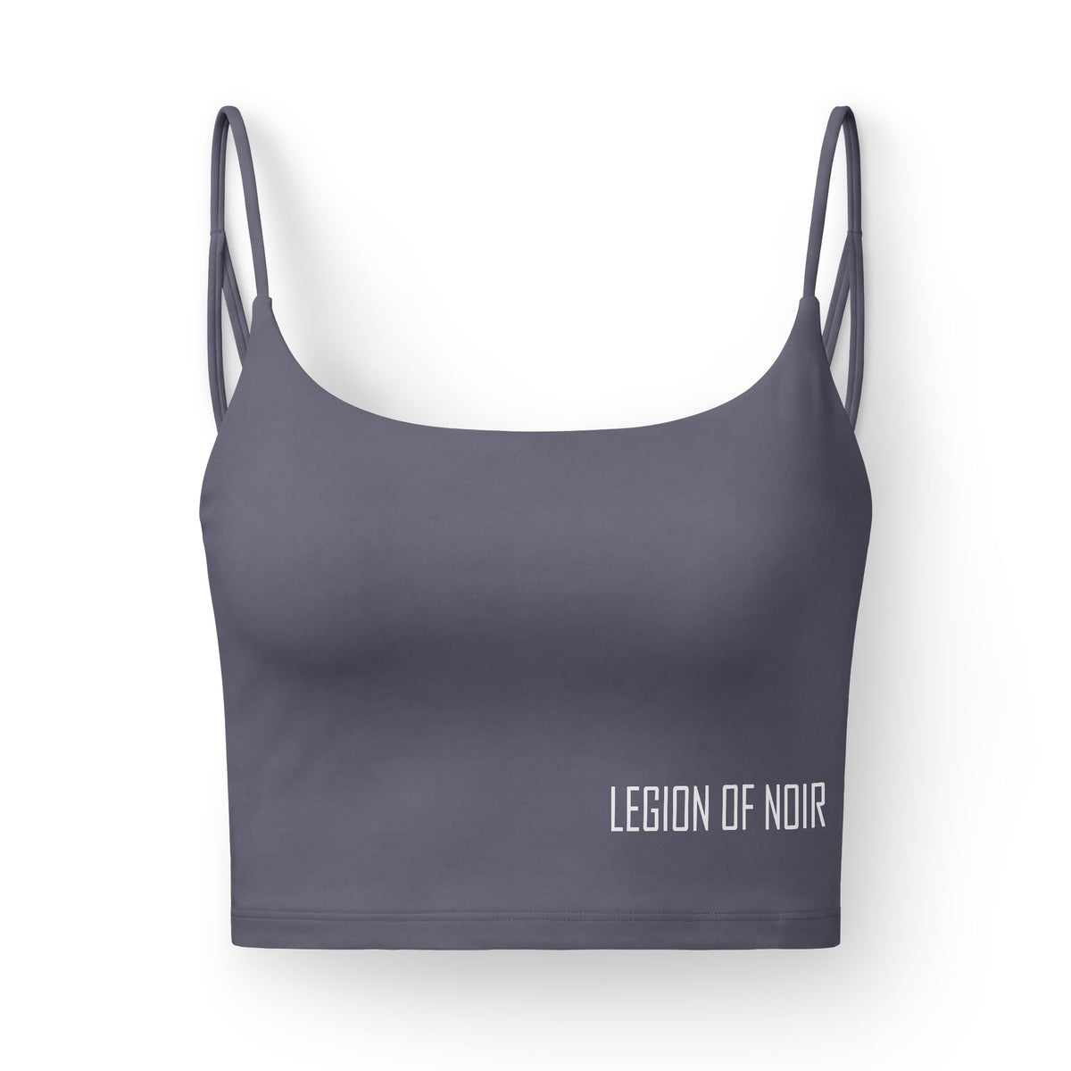 Legion of Noir Luxe Crop Bra — Women's Strappy Athletic Bra