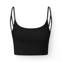 Legion of Noir Luxe Crop Bra — Women's Strappy Athletic Bra