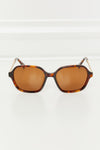 Square Full Rim Sunglasses front view styled lens full detail