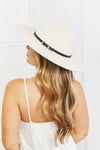 Classy Fedora Hat white back view