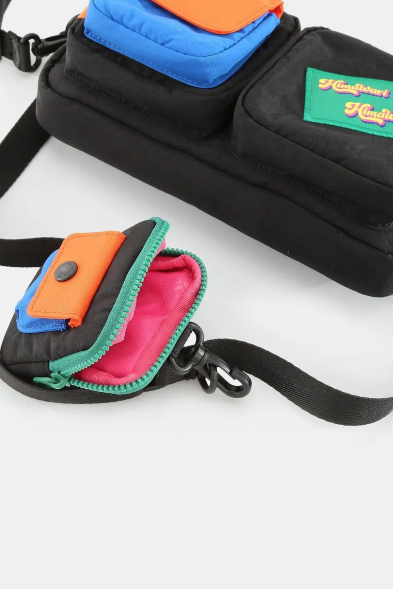 Removable Strap Crossbody Bag with EarPods Bag orange front view close up