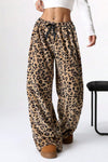 Leopard Wide Leg Pants front view