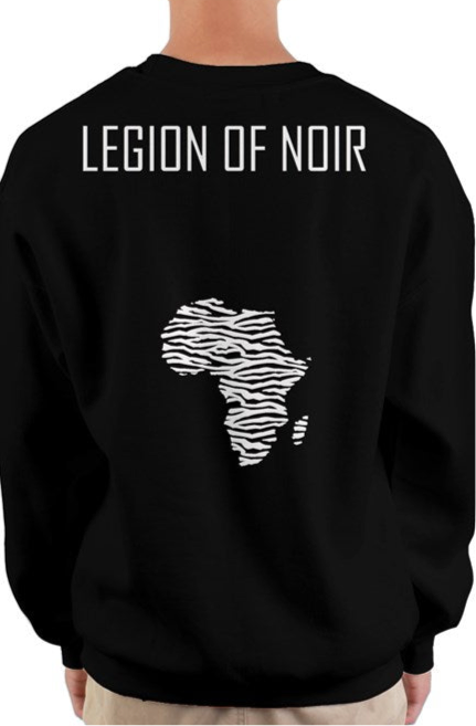 Noir heavy crewneck sweatshirt Africa