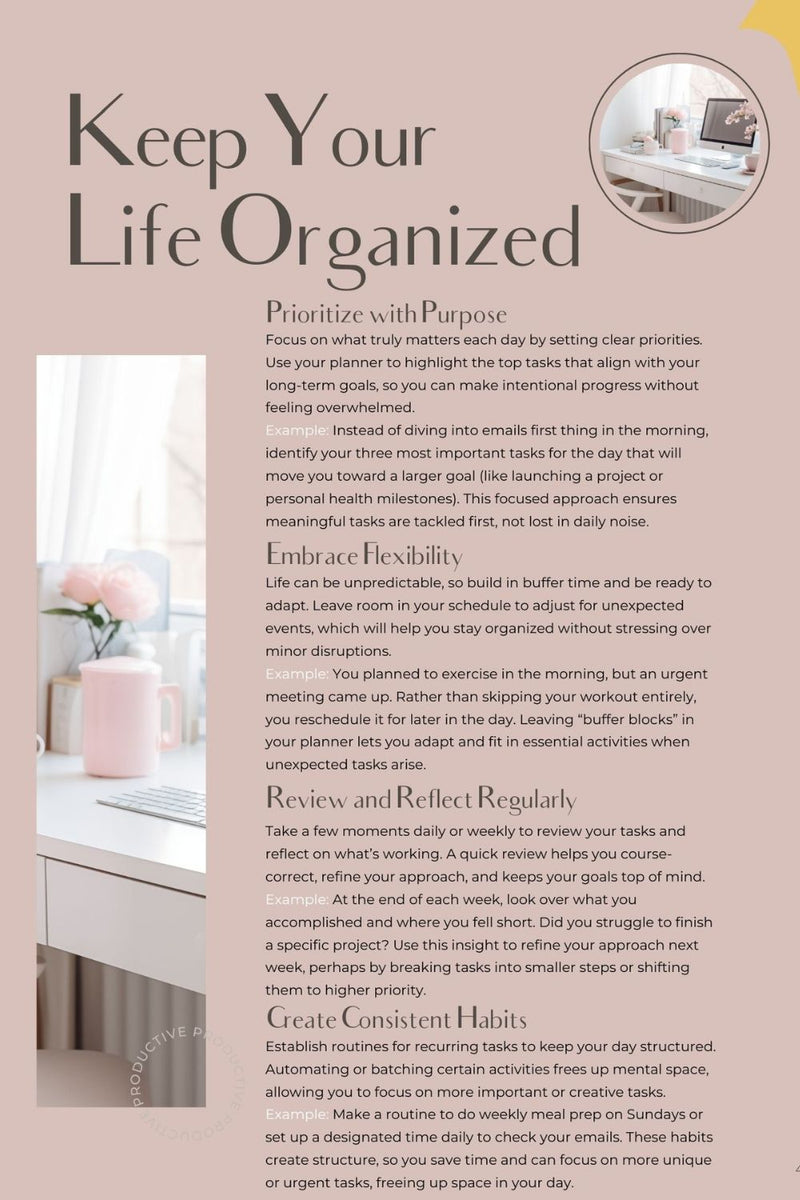 Live Intentionally: The 2025 Planner Workbook