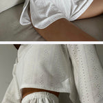 Eyelet Top and Shorts Set