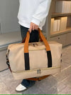 Oxford Cloth Dry and Wet Separation Travel Bag tan/beige