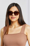 Square Full Rim Sunglasses front view styled frame