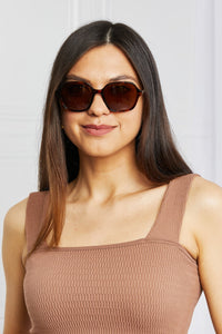Square Full Rim Sunglasses front view styled frame