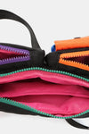 Removable Strap Crossbody Bag with EarPods Bag orange inside view