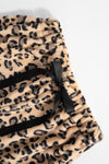 Leopard Wide Leg Pants tie waist view