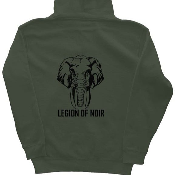 Army zip hoodie