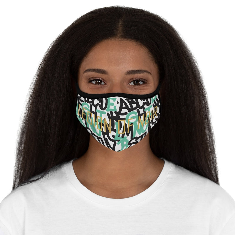 Noir Alpha Fitted Polyester Face Mask