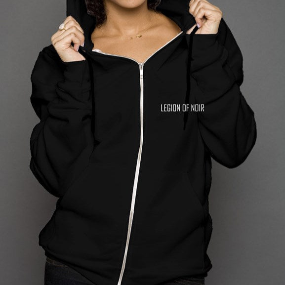 Noir Wars unisex zip hoody