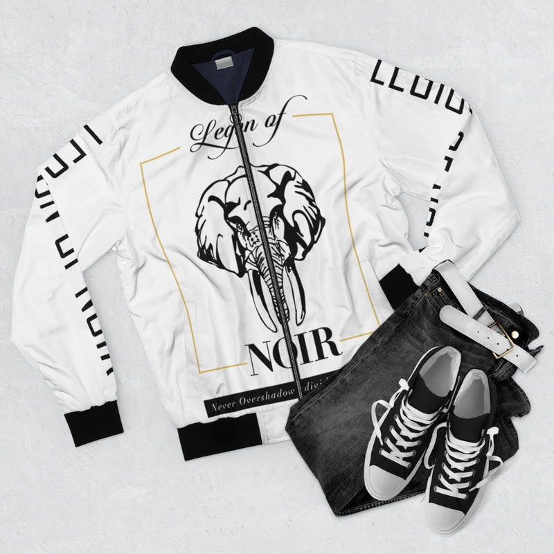 Noir All Over Me Bomber Jacket