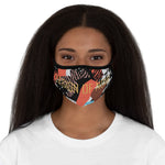 Noir Print Fitted Polyester Face Mask
