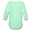Organic Long Sleeve Baby Bodysuit - light mint